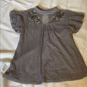 Lace embroidered top
